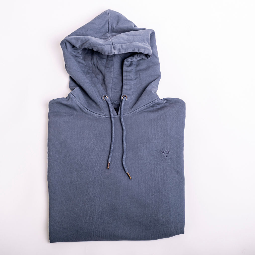 POLERON HOODIE AZUL